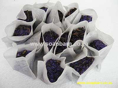 Recipes for herbal tea bath bags