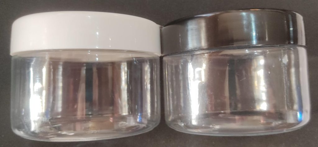 Lotion Jar (CLEAR)- SELECT LID COLOUR