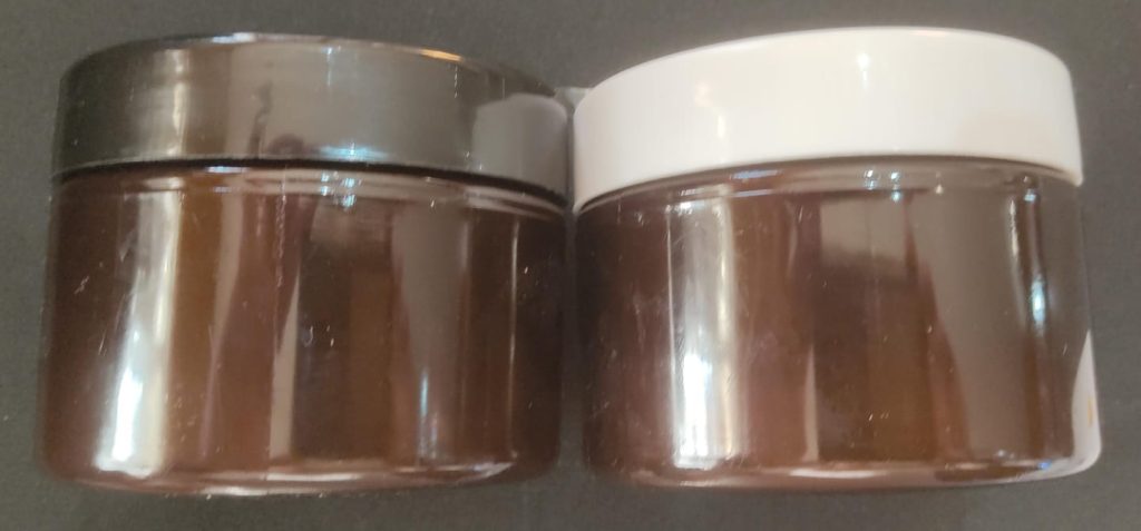 Amber Lotion Jar - SELECT LID COLOUR