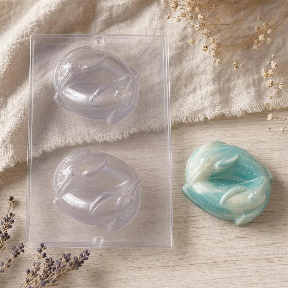 Dolphins Entwined PVC Soap Mould