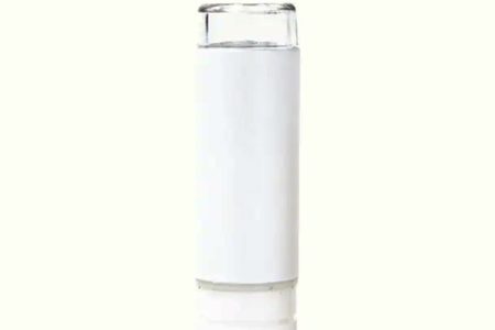 Lipstick Tube Black with Round Clear Lid (10ml)