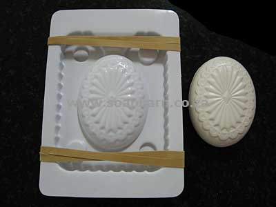 Imported 3-D Oval Sunburst Mould 140g