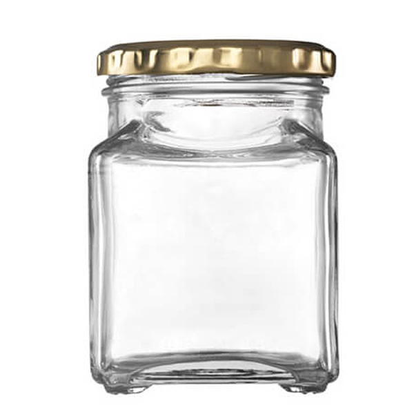 Glass Square Jar 260ml