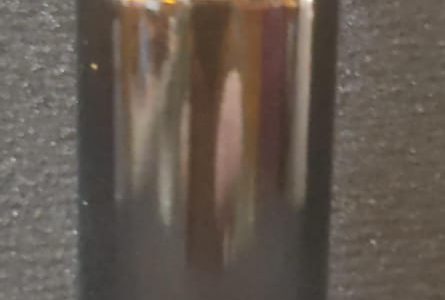Amber Gloss Bottle – roller ball – 10ml Black Lid