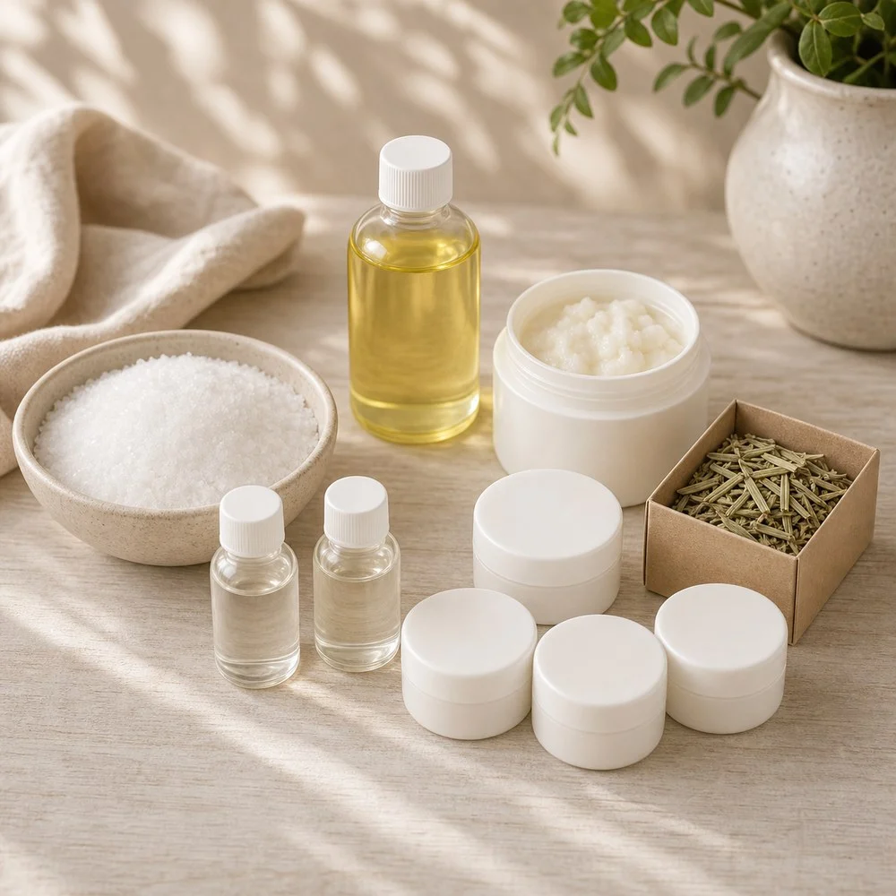 Lemongrass Scrub for Hands, Body and Feet Recipe Pack