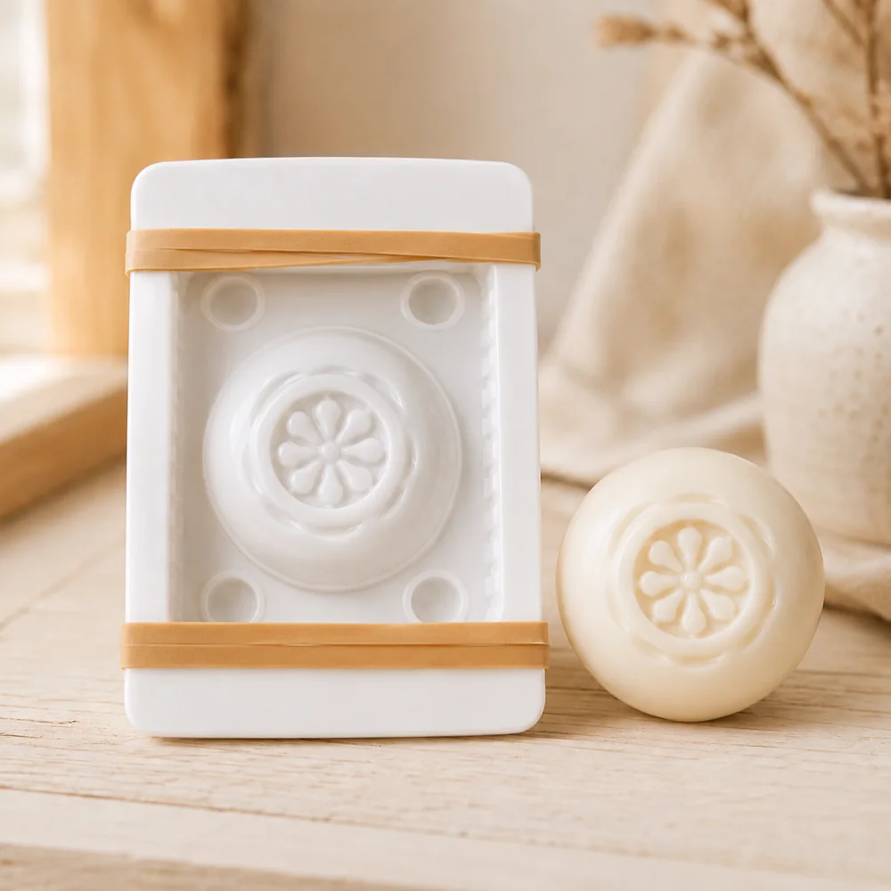 Imported 3D Round Floral Ball Mould 145g