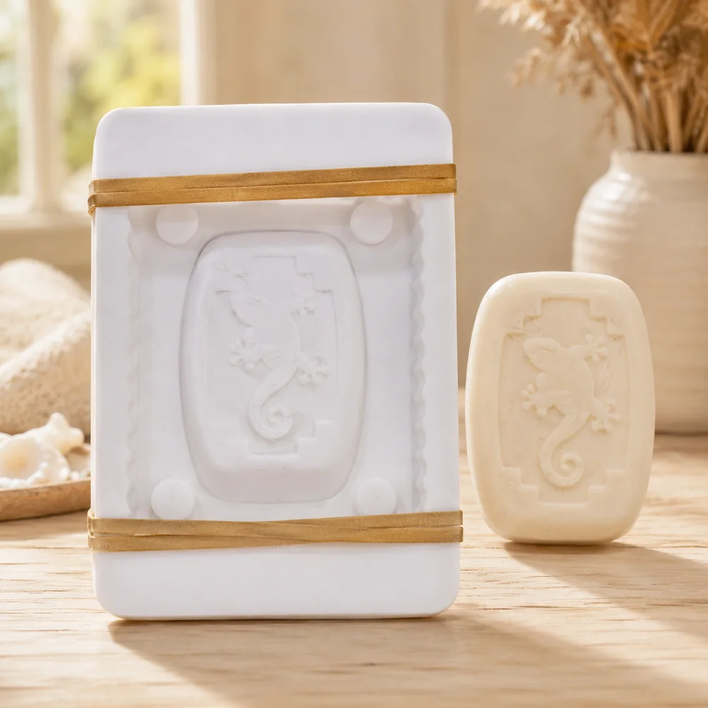 Imported 3D Round Rectangle Gecko Mould 160g