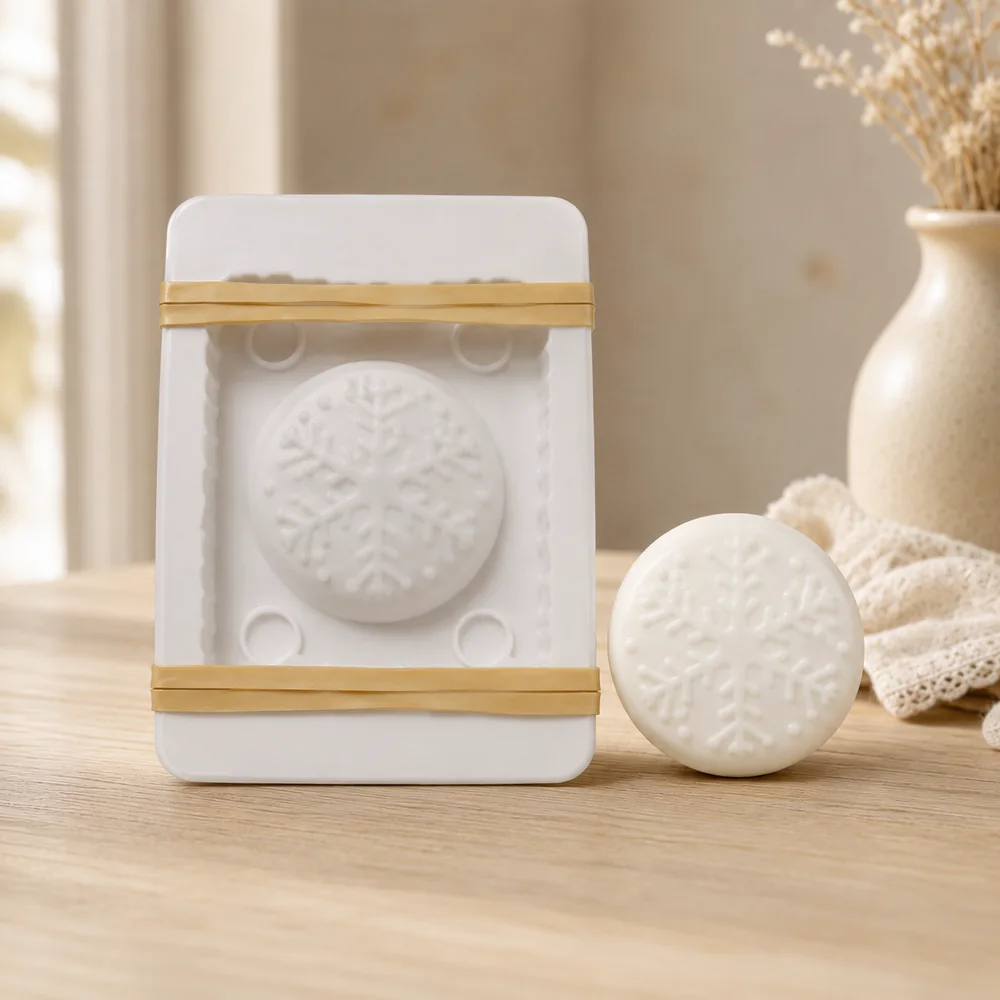 Imported 3D Round Snowflake Mould