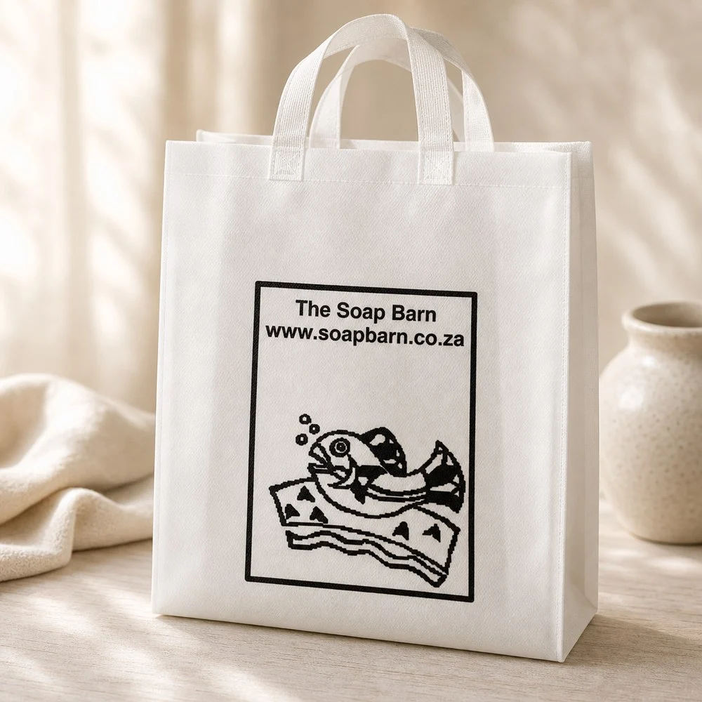Soap Barn Woven Fabric Shopping Bag