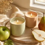 Handmade Apple and Pear Candles - The Soap Barn