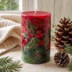 Handmade Christmas Candle - The Soap Barn