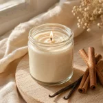 Handmade Cinnamon and Vanilla Body Butter Candle - The Soap Barn