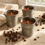 Handmade Coffee Candles in Antique Buckets - The Soap Barn