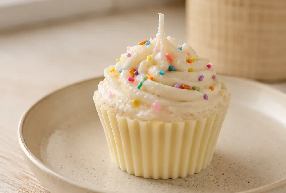 Handmade Cup Cake Candles - The Soap Barn