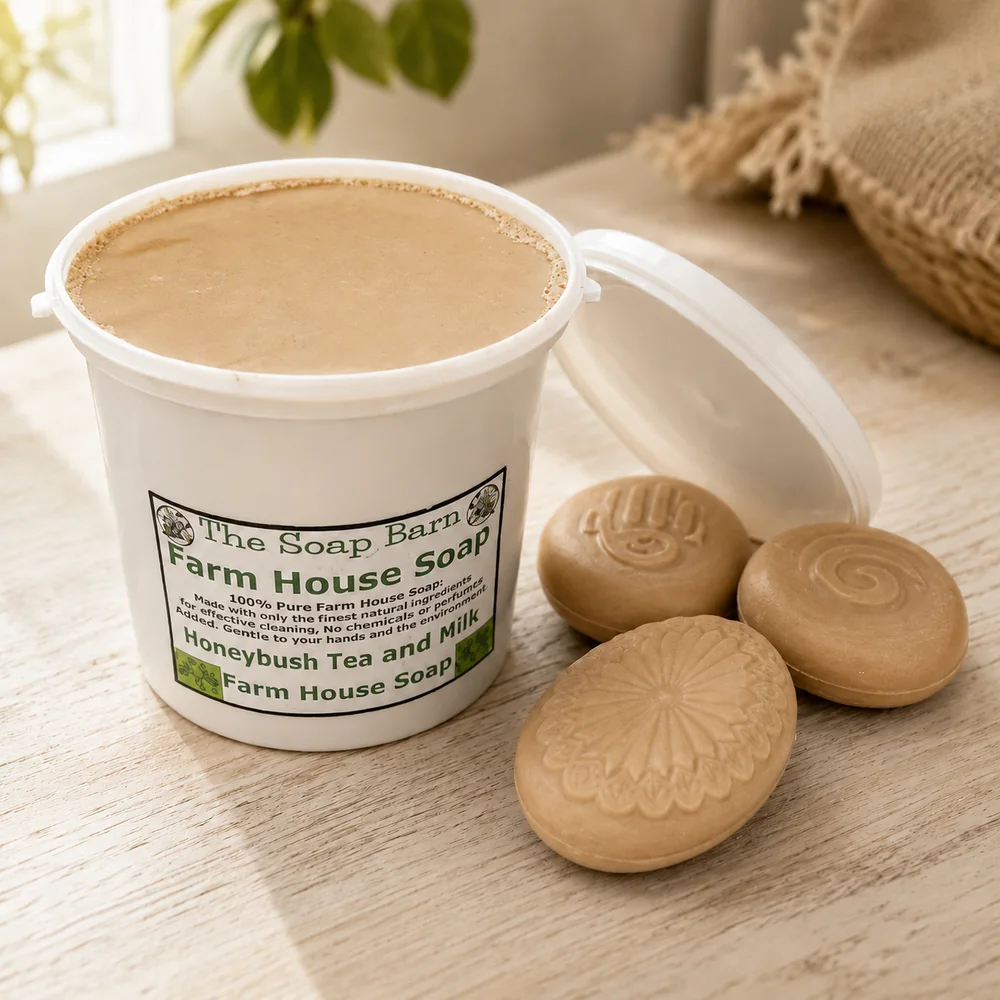 Farmhouse Soap Honeybush Tea and Milk (Organic Honeybush Tea and 20% Farm Fresh Milk) 100% Natural