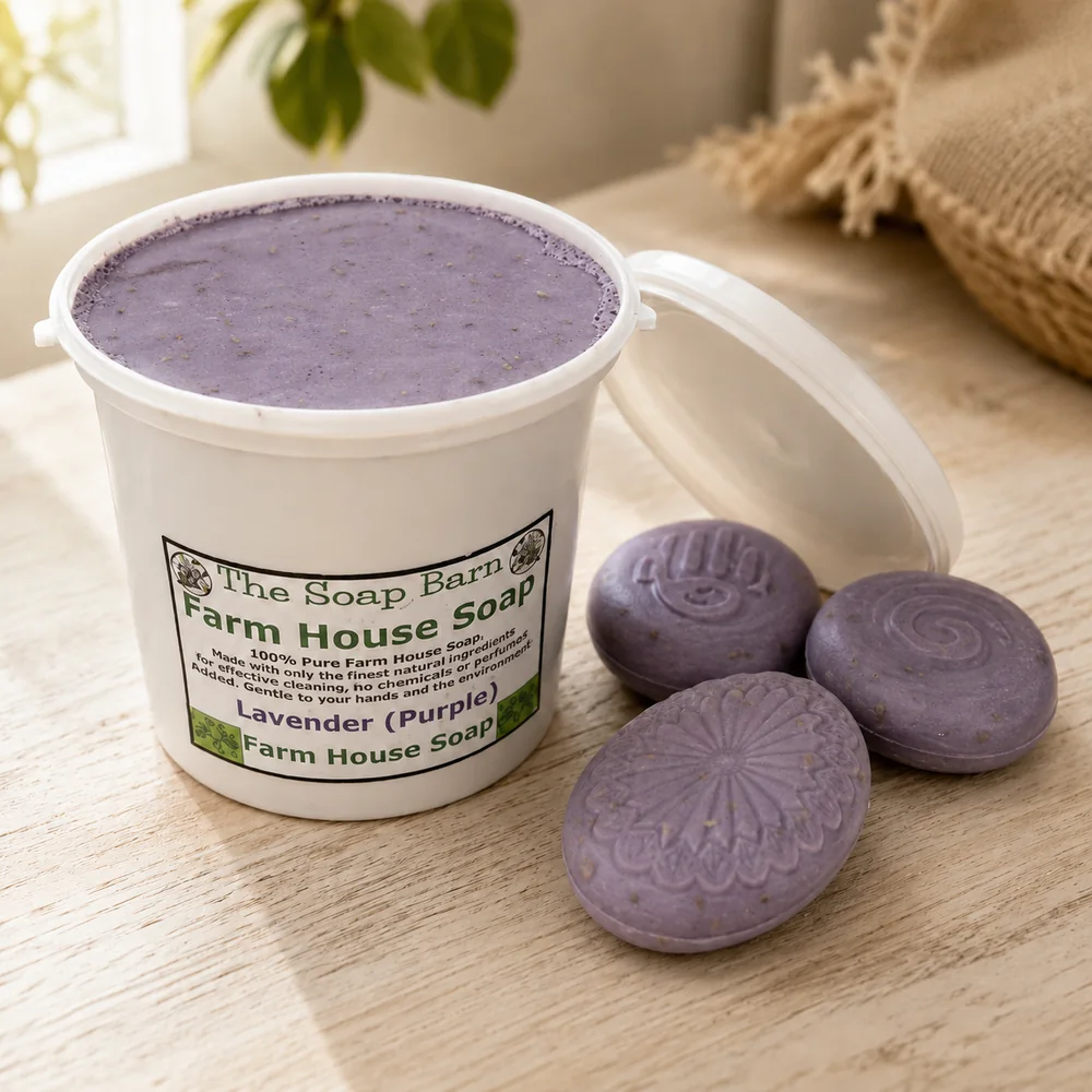Farmhouse Soap Lavender (Purple with Lavender Flowers)