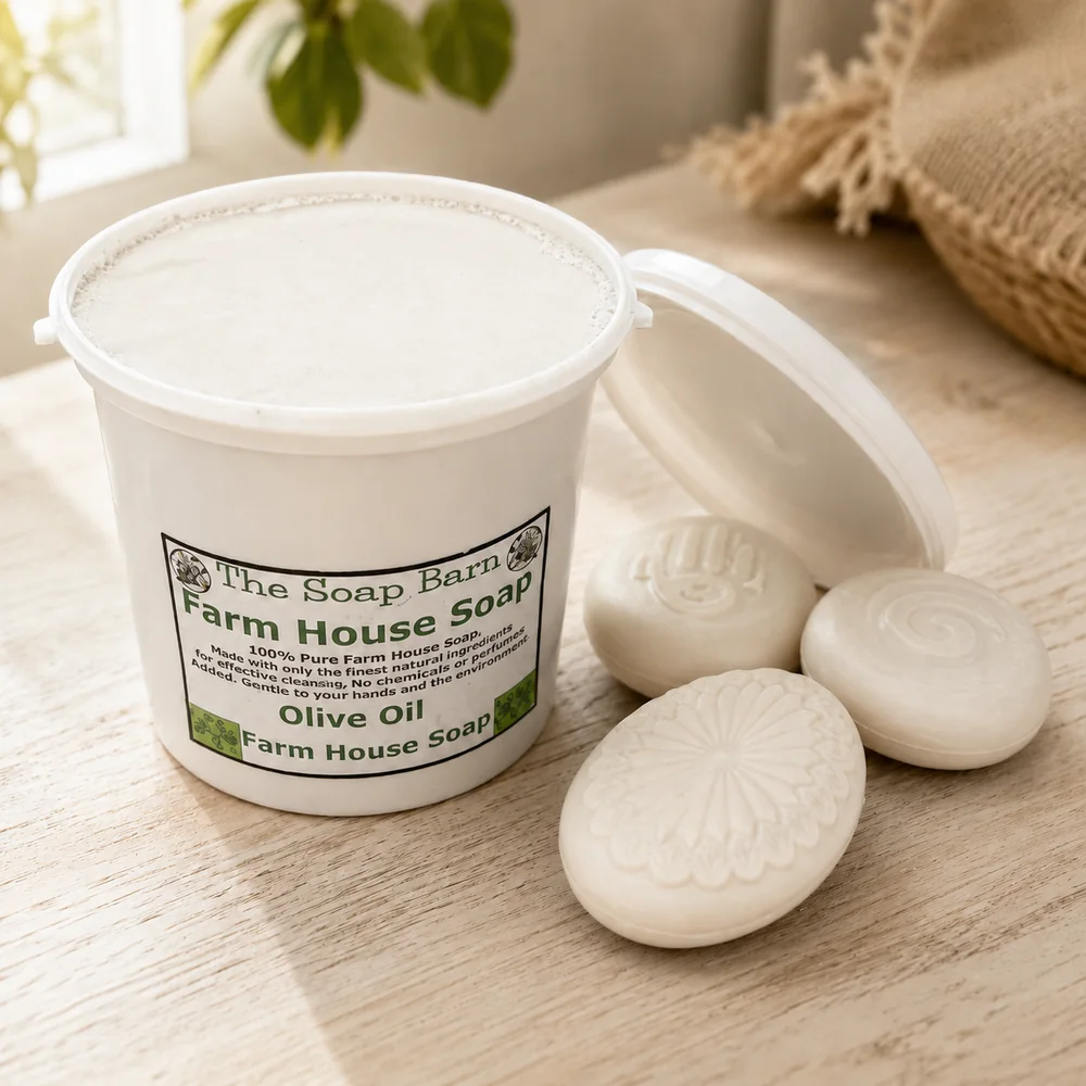 Farmhouse Soap Olive Oil (White with Pomace Olive Oil)