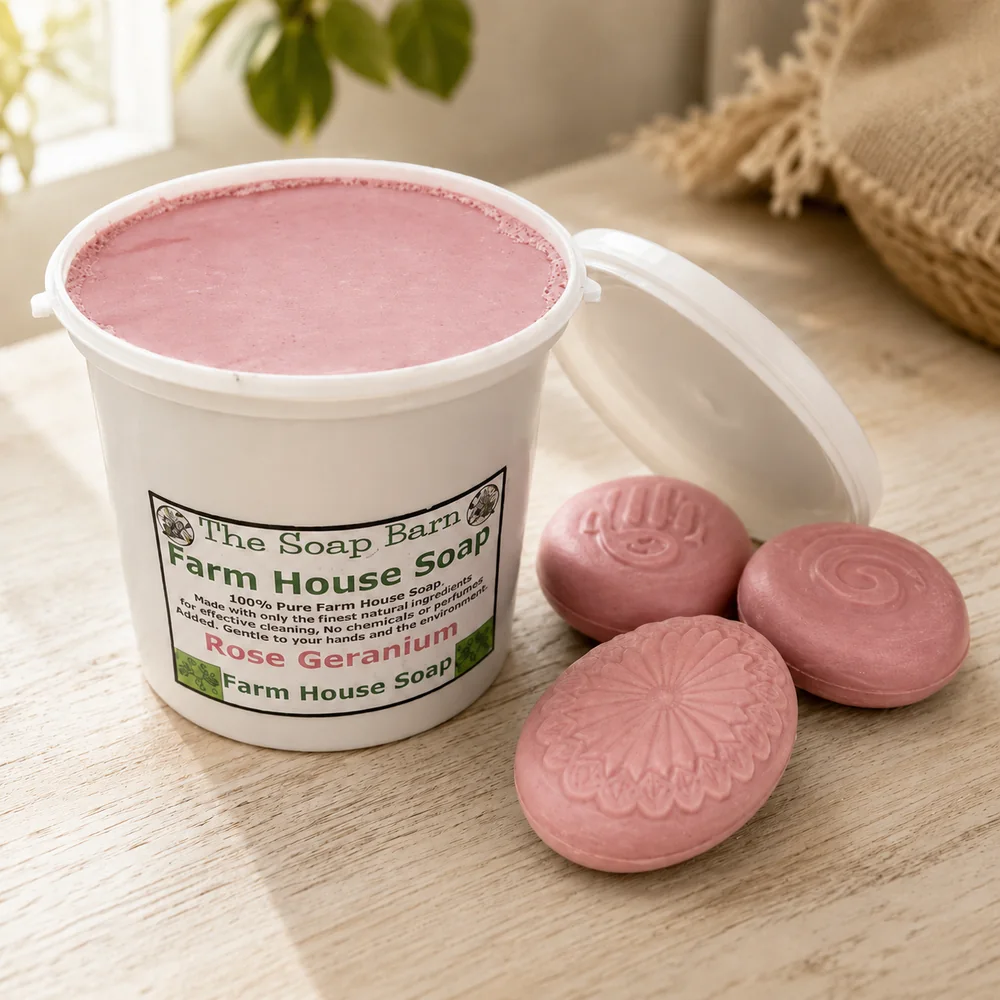 Farmhouse Soap Rose Geranium (Pink)