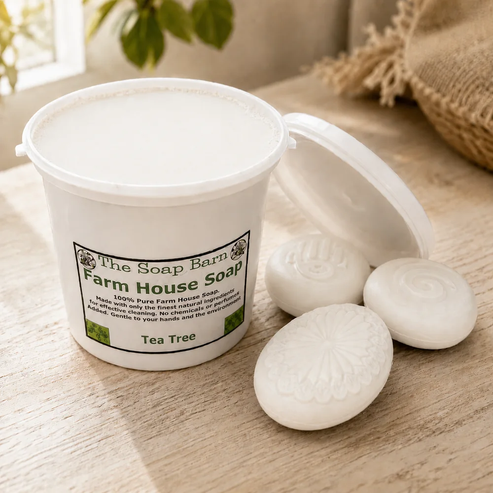 Farmhouse Soap Tea Tree (White with Tea Tree Essential Oil) 100% Natural