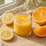 Handmade Orange and Lemon Candle - The Soap Barn
