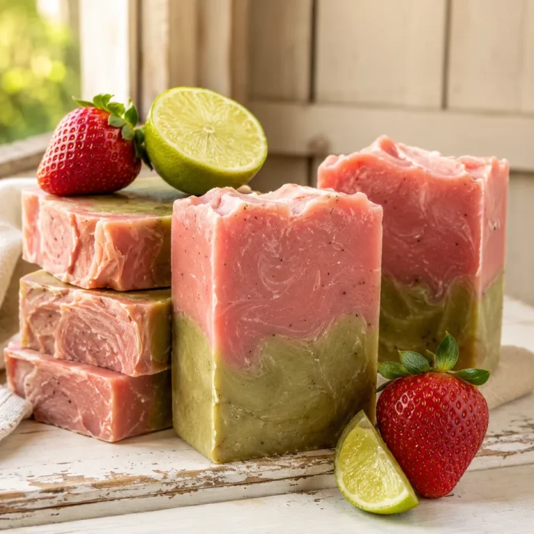 Strawberry and Lime Farmhouse Soap