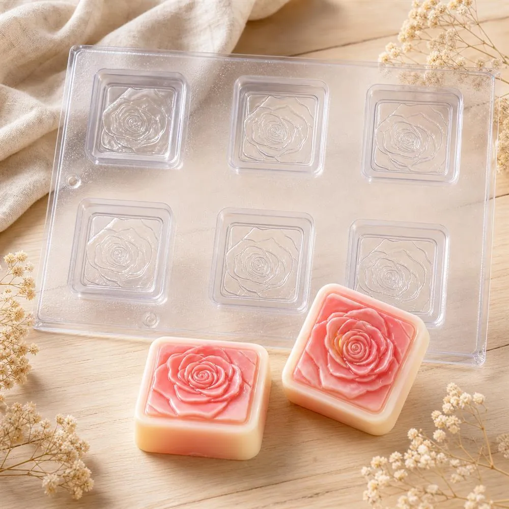 Cameo Rose PVC Soap Mould, 120g (SB-215)