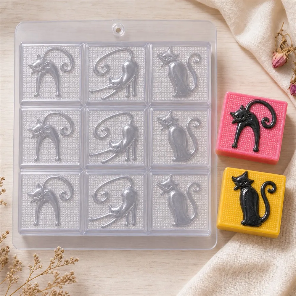Cat Cake PVC Soap Mould, 900g (SB-219)