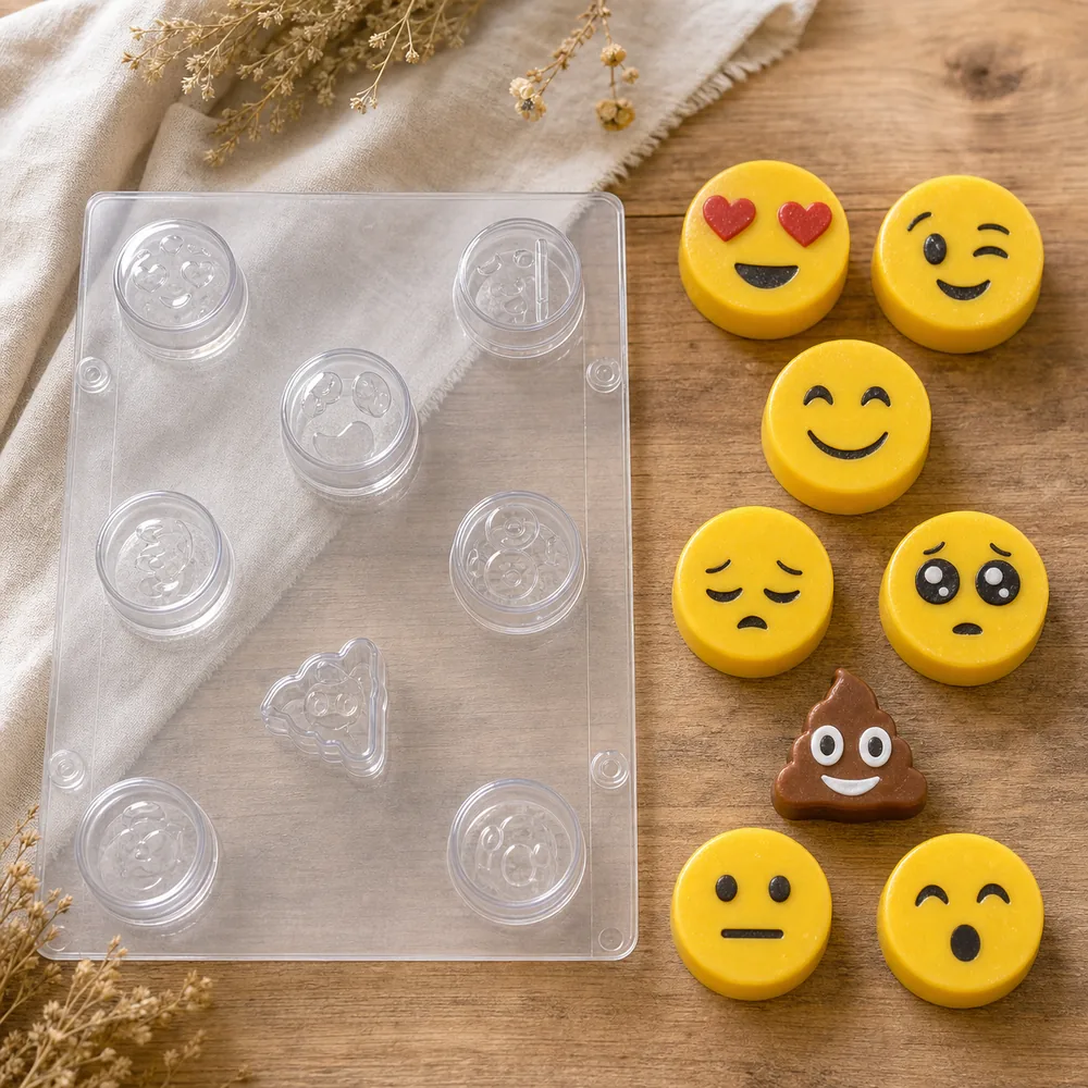 Emoji PVC Soap Mould, 50g (SB-235)