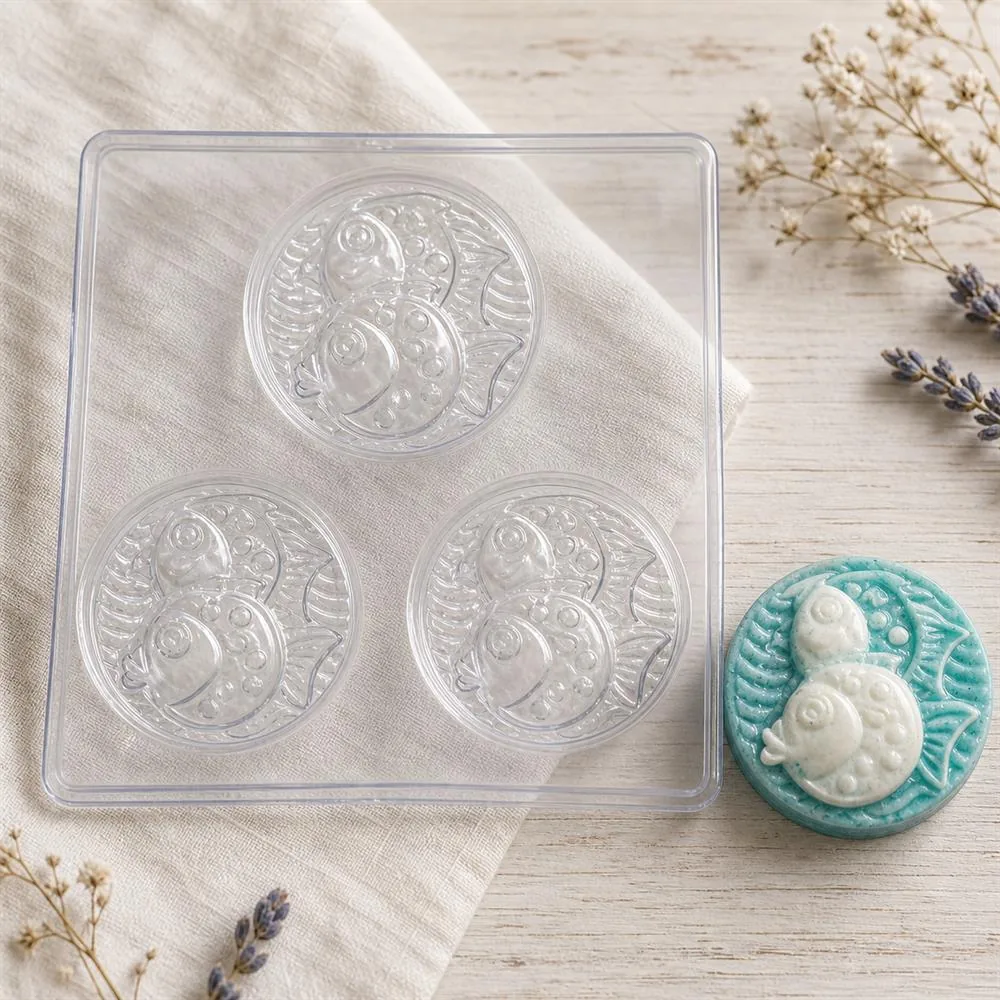 Fish Round PVC Soap Mould