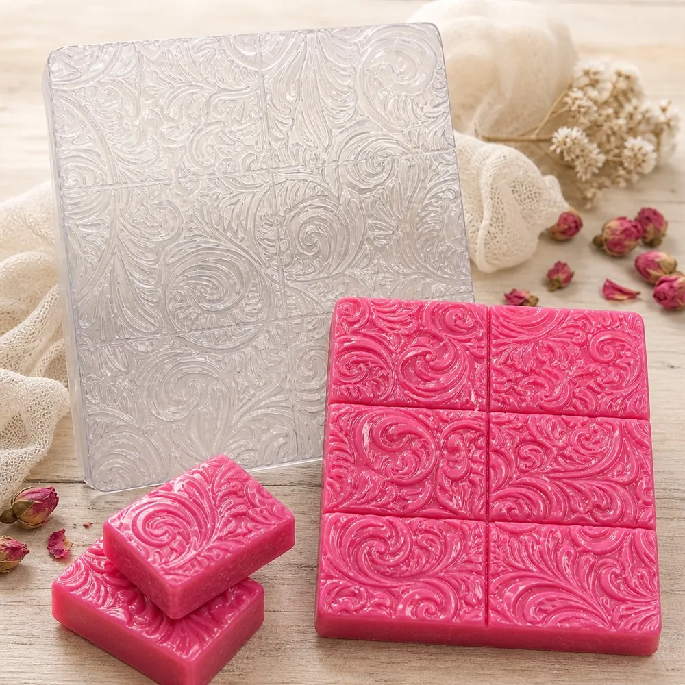 Floral Block PVC Soap Mould
