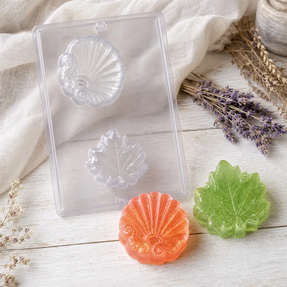 Guest Soap Shell & Leaf PVC Soap Mould