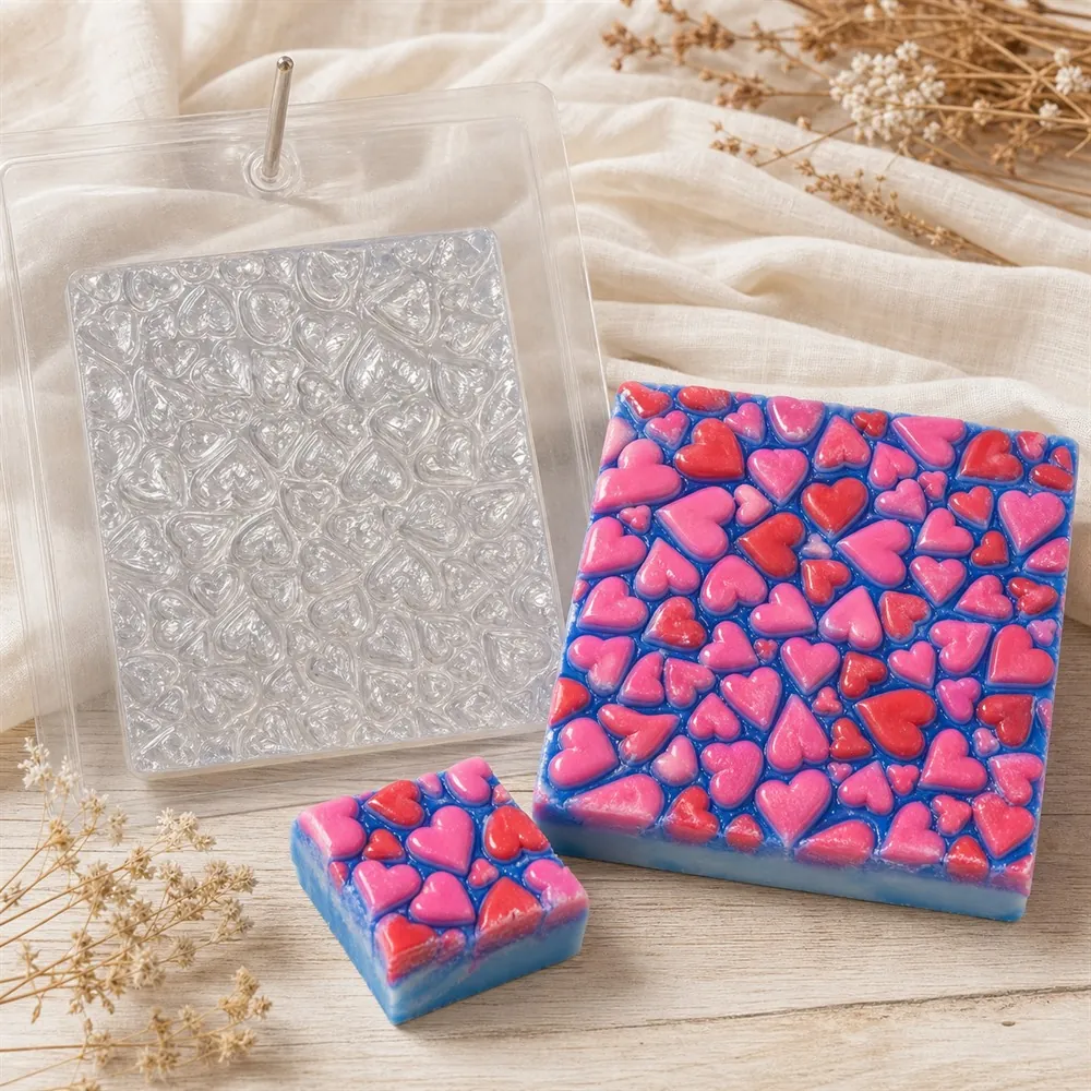 Heart Cake PVC Soap Mould, 900g (SB-224)