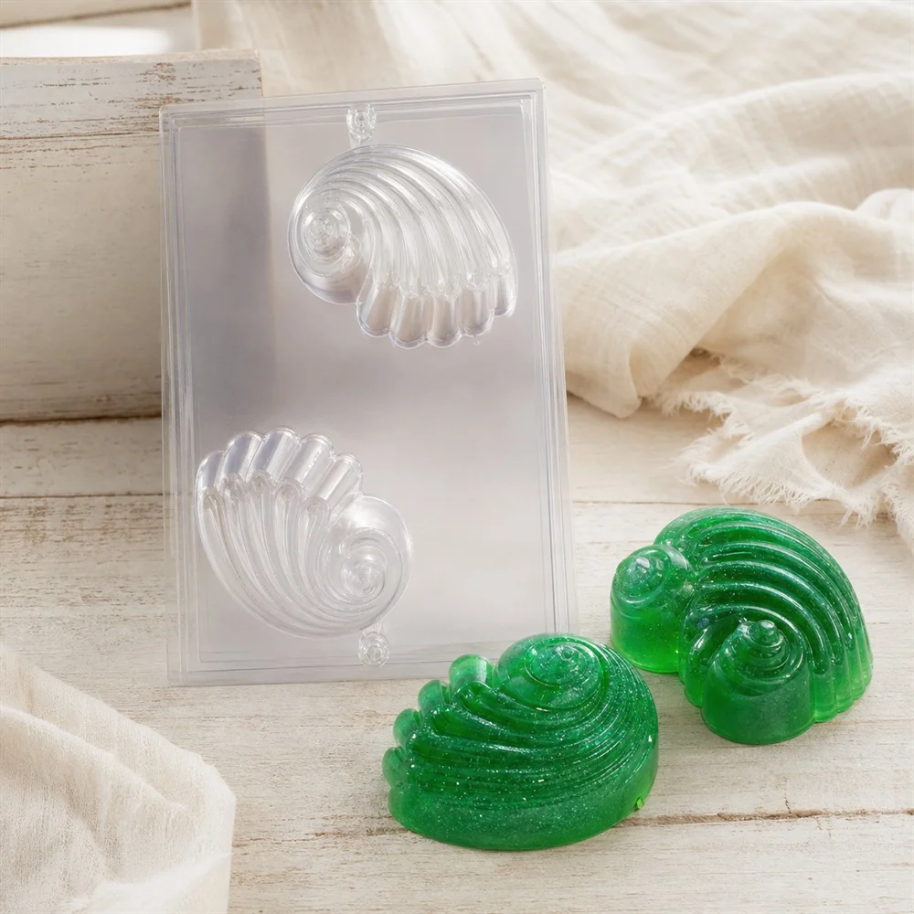 Large Wave Shell PVC Soap Mould