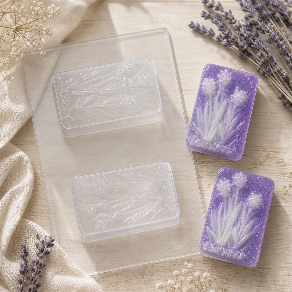 Lavender Flower PVC Soap Mould