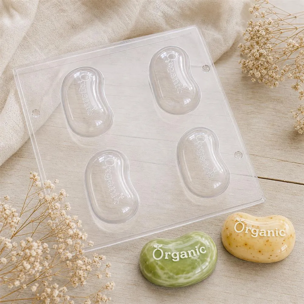 Organic Bean PVC Soap Mould, 120g (SB-87)