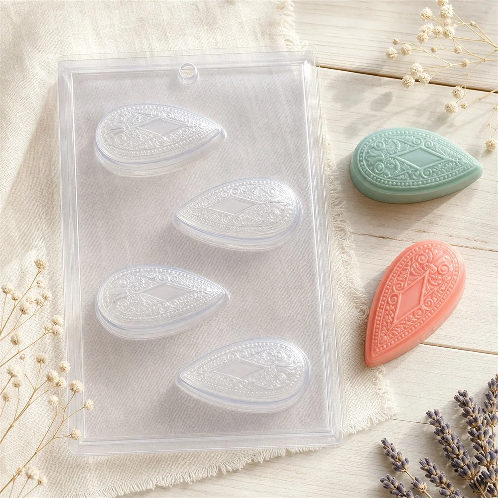 Ornate Teardrop PVC Soap Mould, xxxg (SB-xxx)