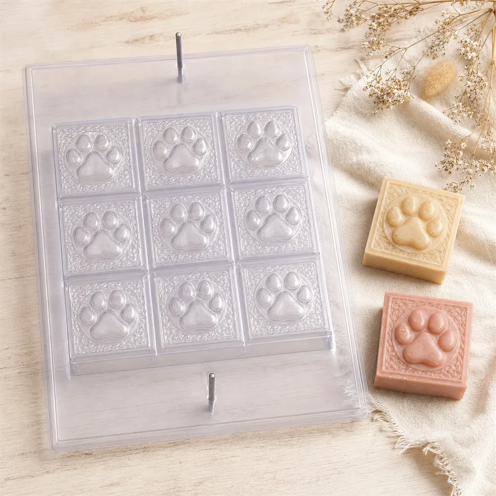 Paw Print Block PVC Soap Mould, 900g (SB-229)