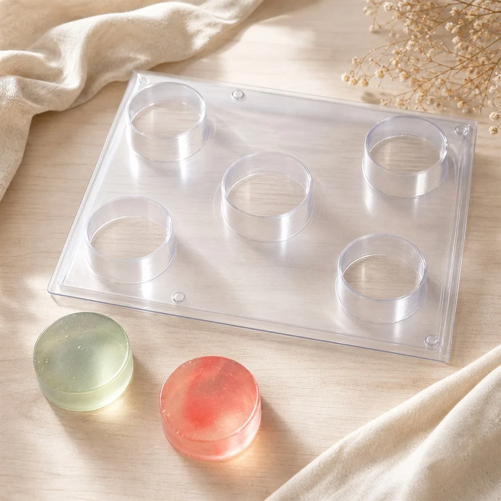 Round PVC Soap Mould, 110g (SB-46)