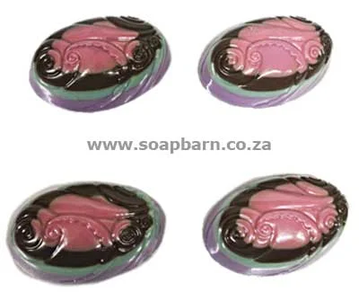 Deco Oval PVC Soap Mould, 100g (SB-218)