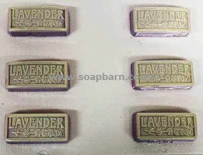 "Lavender" Rectangle PVC Soap Mould, 60g (SB-228)