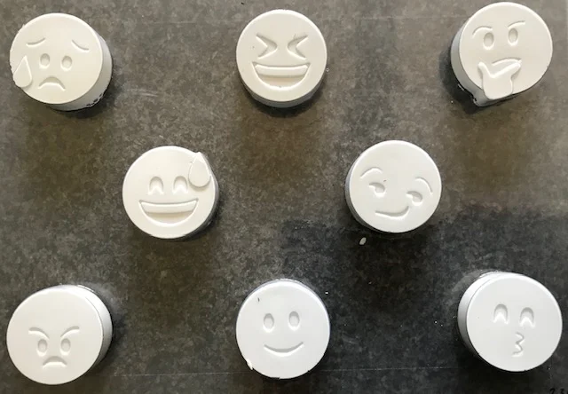 Emoji PVC Soap Mould, 50g (SB-234)