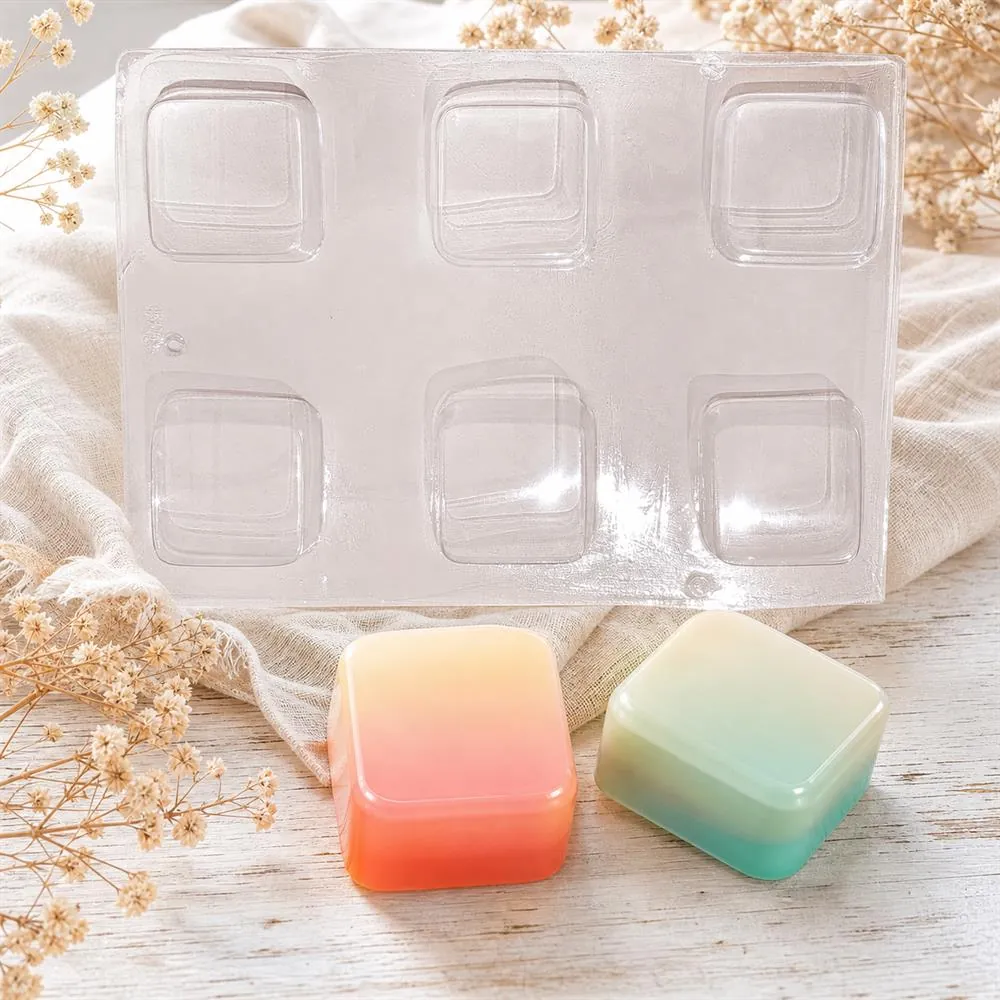 Square PVC Soap Mould, 110g (SB-48)