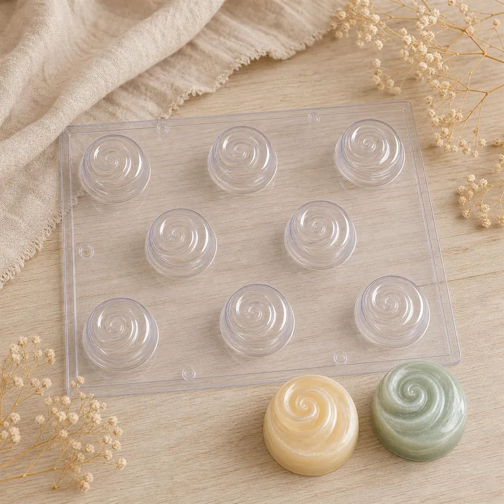 Swirl PVC Soap Mould, 100g (SB-29)