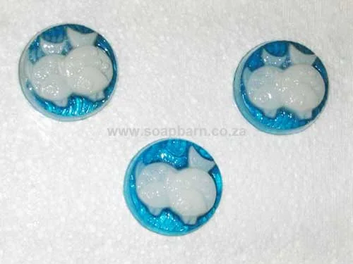 Guest Soap Fish Round PVC Soap Mould, 50g (SB-03)