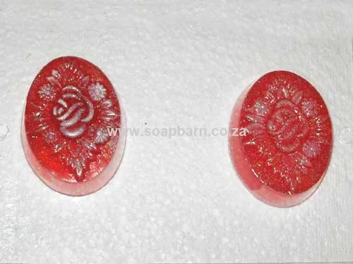 Oval Cameo Rose PVC Soap Mould, 120g (SB-06)