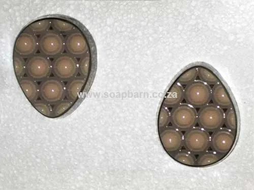 Egg Shape Massage Bar PVC Soap Mould, 100g (SB-56)