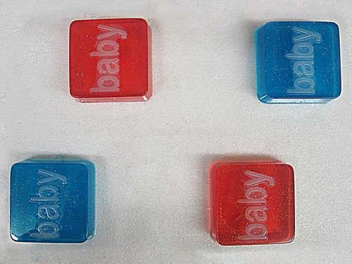 "Baby" Square PVC Soap Mould, 125g (SB-91)
